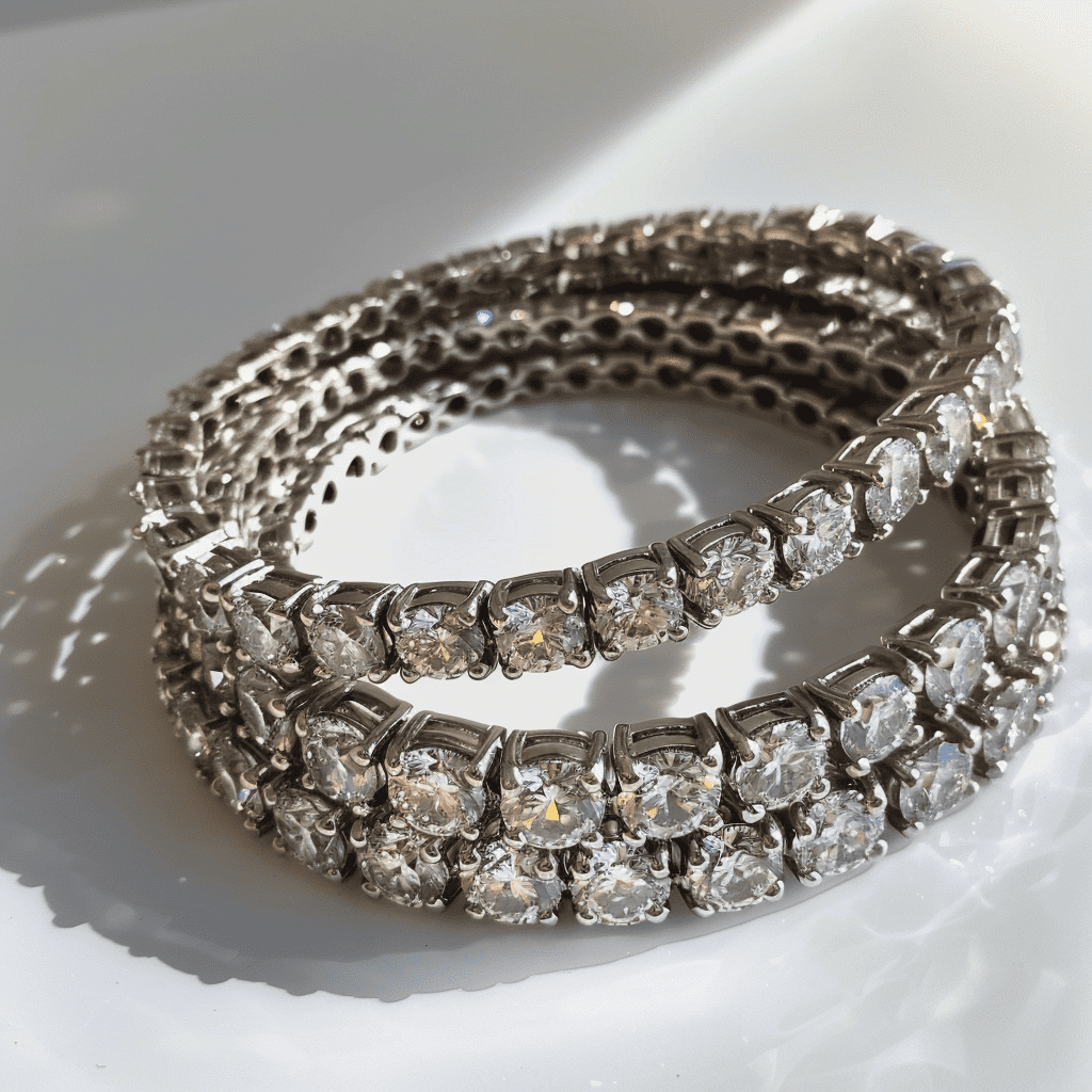 Natural Diamond Tennis Bracelet